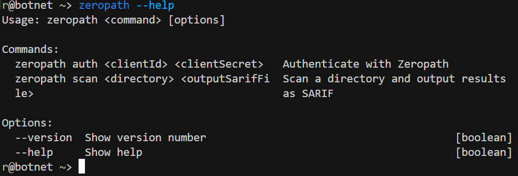 Command Line Scanner