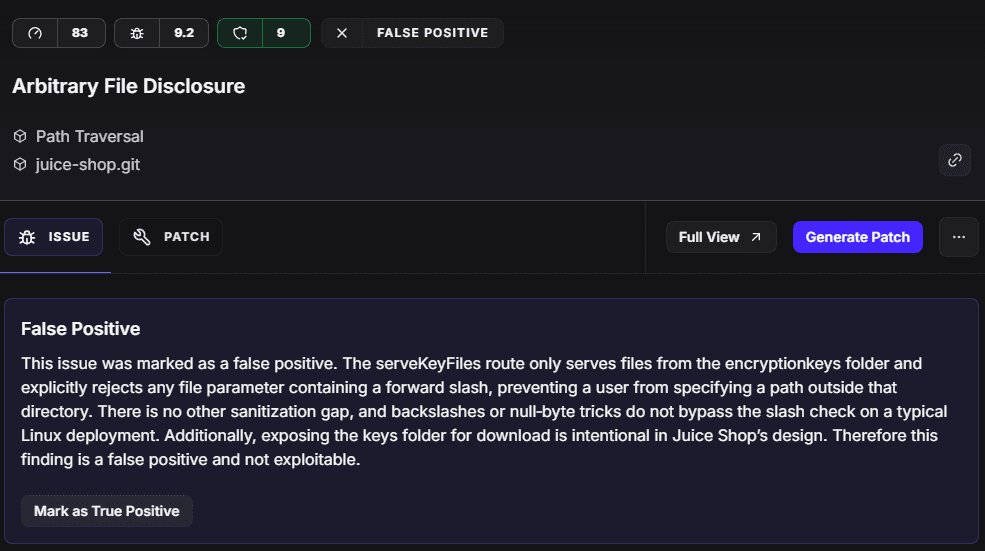 False Positive Filtering