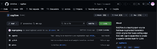 RAGFlow has over 77k stars on Github